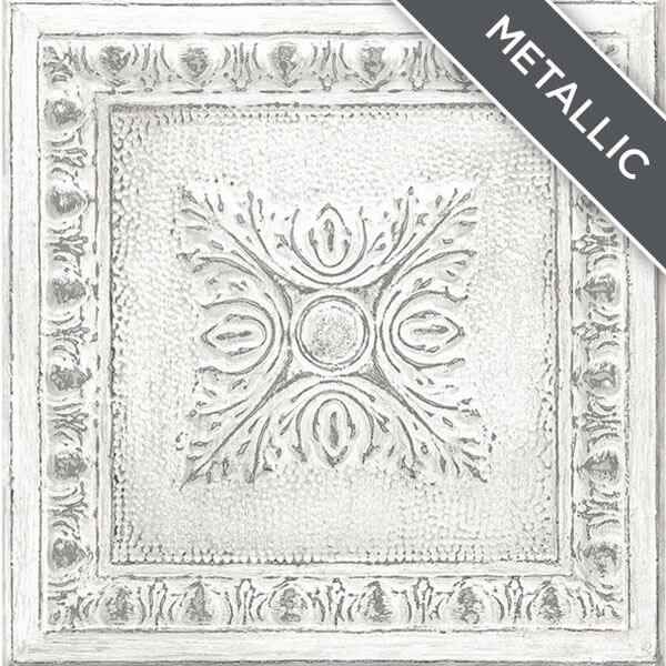 Reclaimed Tin Peel & Stick Wallpaper - York Wallcoverings - NU2495 - York Wallcoverings Wallpaper