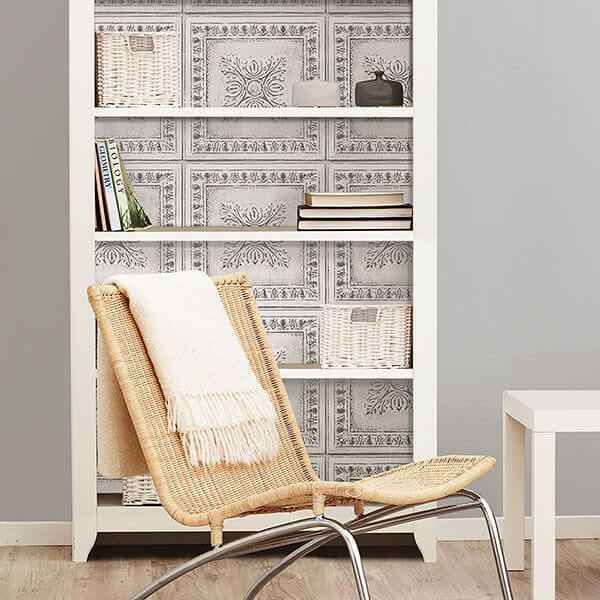 Reclaimed Tin Peel & Stick Wallpaper - York Wallcoverings - NU2495 - York Wallcoverings Wallpaper