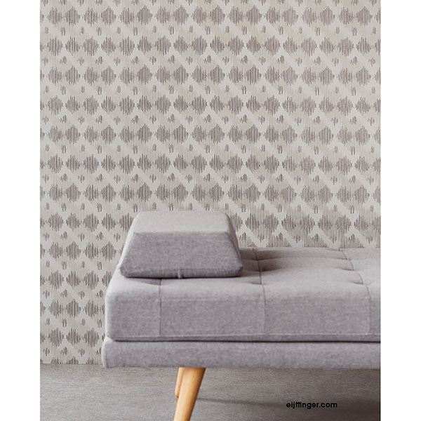 Geometric Grey Bechar Wallpaper - York Wallcovering