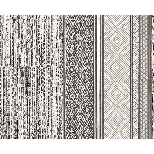 Picture of Stripe Brown Setif Wallpaper