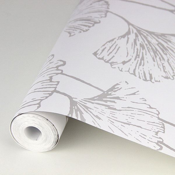 reverie-silver-ginkgo-wallpaper-york-wallcoverings-2764-24315 - York Wallcoverings Wallpaper