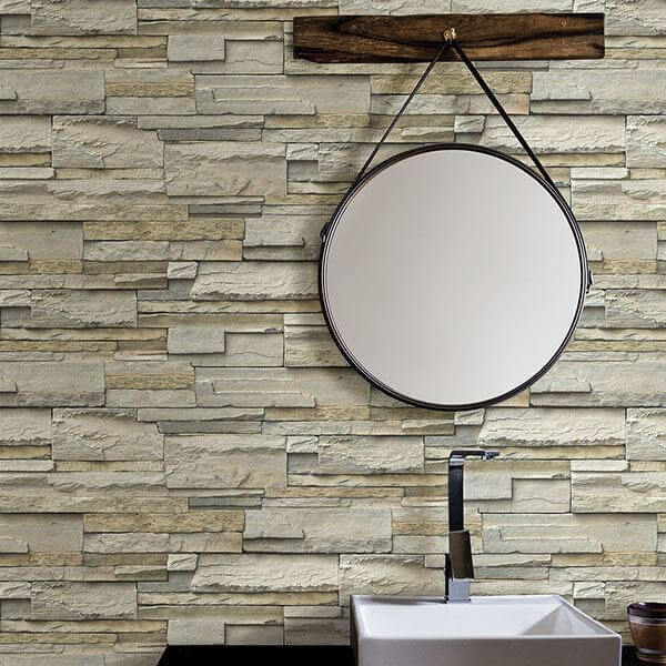 slate-peel-stick-wallpaper-york-wallcoverings-nu2675 - York Wallcoverings Wallpaper