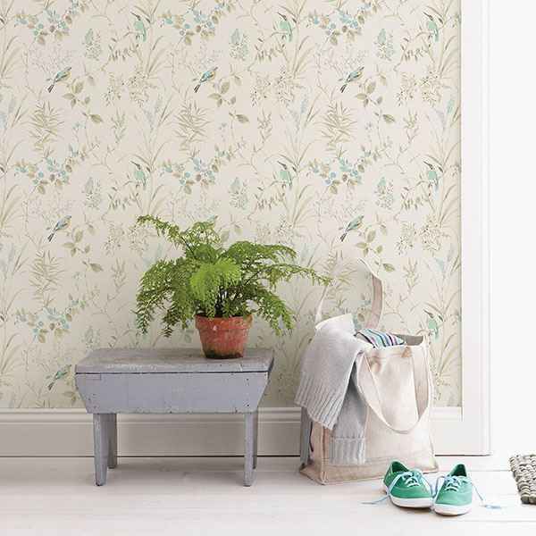 Imperial Garden Beige Botanical Wallpaper - York Wallcoverings - 3117-24171 - York Wallcoverings Wallpaper
