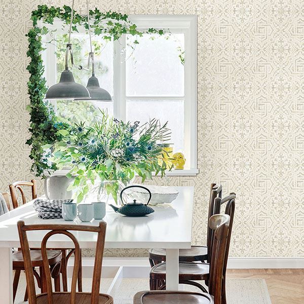sonoma-grey-spanish-tile-wallpaper-york-wallcoverings-3117-12333 - York Wallcoverings Wallpaper