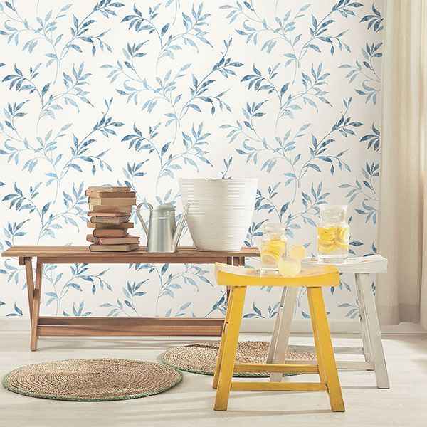 Sanibel Light Blue Trail Wallpaper - York Wallcoverings - 3117-54516 - York Wallcoverings Wallpaper