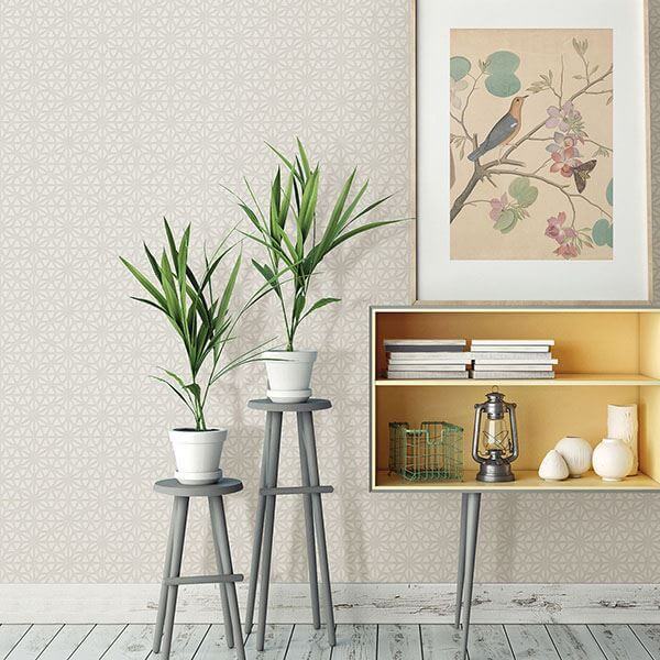 prism-white-geometric-wallpaper-york-wallcoverings-2782-24547 - York Wallcoverings Papel pintado