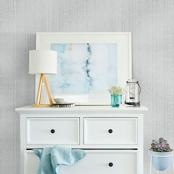 comares-grey-stripe-texture-wallpaper-york-wallcoverings-2782-21363 - York Wallcoverings Wallpaper