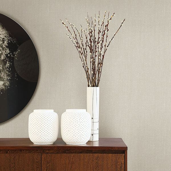 tweed-light-grey-texture-wallpaper-york-wallcoverings-2782-24561 - York Wallcoverings Papel pintado