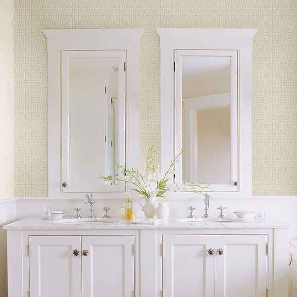Boxwood Neutral Geometric Wallpaper - York Wallcoverings - 2782-24532 - York Wallcoverings Wallpaper