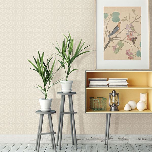 billie-neutral-geometric-wallpaper-york-wallcoverings-2782-24546 - York Wallcoverings Wallpaper
