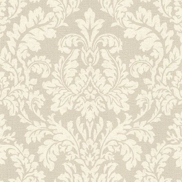 honor-beige-damask-wallpaper-york-wallcoverings-2773-449020 - York Wallcoverings Wallpaper