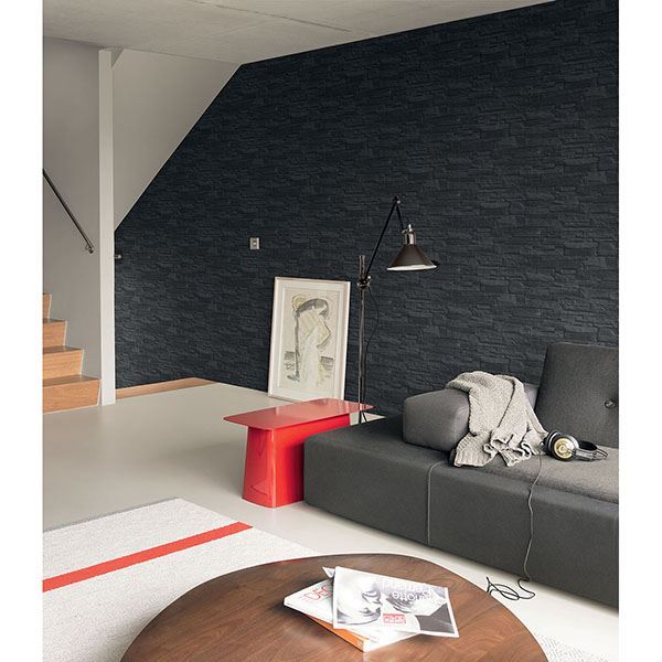 collegiate-charcoal-stacked-slate-wallpaper-york-wallcoverings-2774-475036 - York Wallcoverings Wallpaper