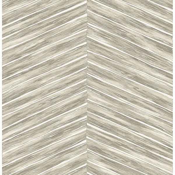 Pina Neutral Chevron Weave Wallpaper - York Wallcoverings - 2767-23775