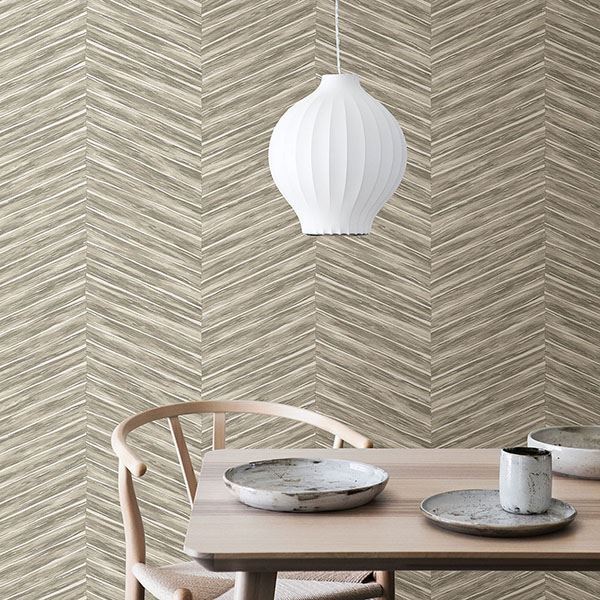 pina-neutral-chevron-weave-wallpaper-york-wallcoverings-2767-23775 - York Wallcoverings Wallpaper