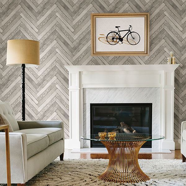 altadena-light-grey-diagonal-wood-wallpaper-york-wallcoverings-2767-23754 - York Wallcoverings Wallpaper