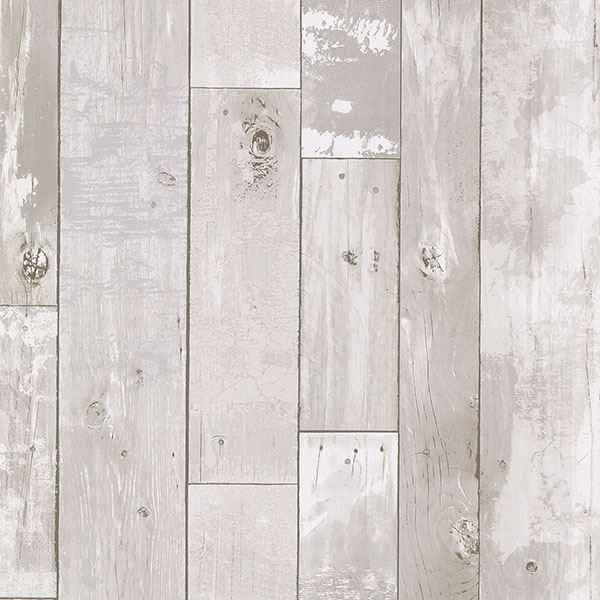 Harbored Light Grey Distressed Wood Panel Wallpaper - York Wallcoverings - 2767-20131 - York Wallcoverings Wallpaper