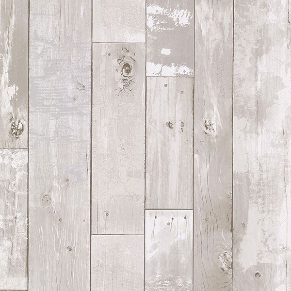 harbored-light-grey-distressed-wood-panel-wallpaper-york-wallcoverings-2767-20131 - York Wallcoverings Wallpaper