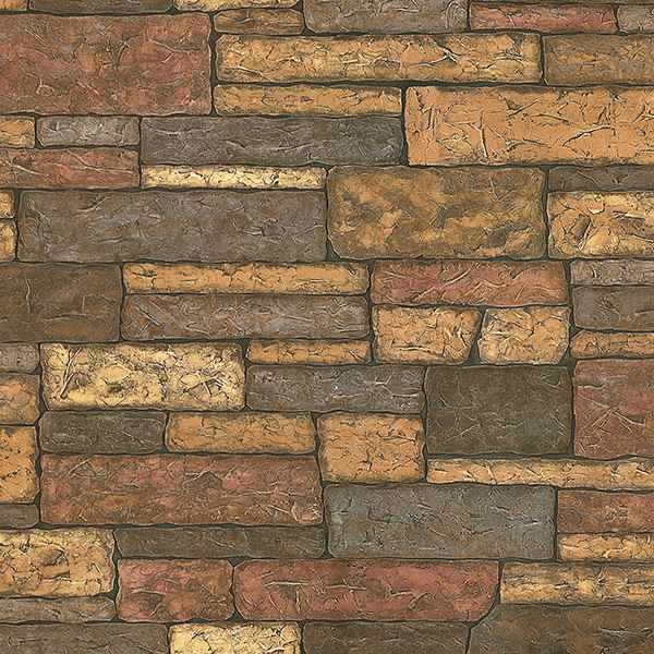 Madeline Brown Stone Texture Wallpaper - York Wallcoverings - 2767-41394 - York Wallcoverings Wallpaper