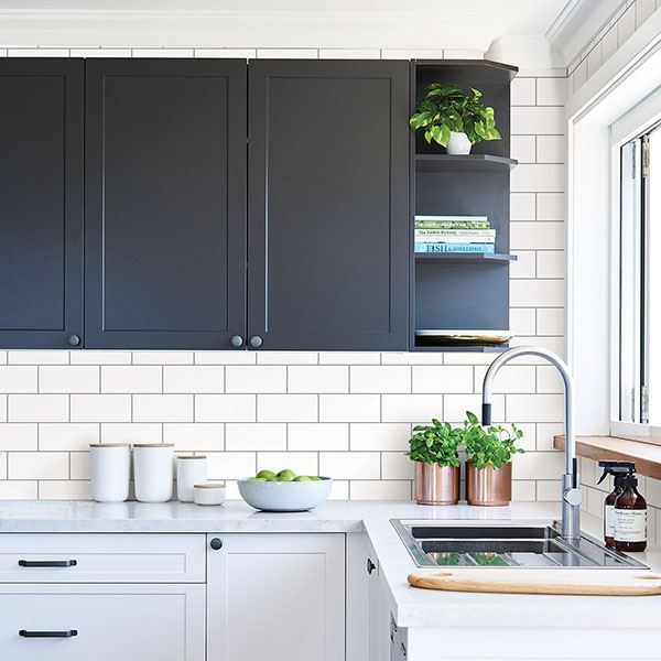 galley-off-white-subway-tile-wallpaper-york-wallcoverings-2767-23750 - York Wallcoverings Wallpaper