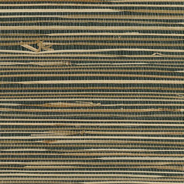 Anhui Black Grasscloth Wallpaper - York Wallcoverings - 2732-89475 - York Wallcoverings Wallpaper