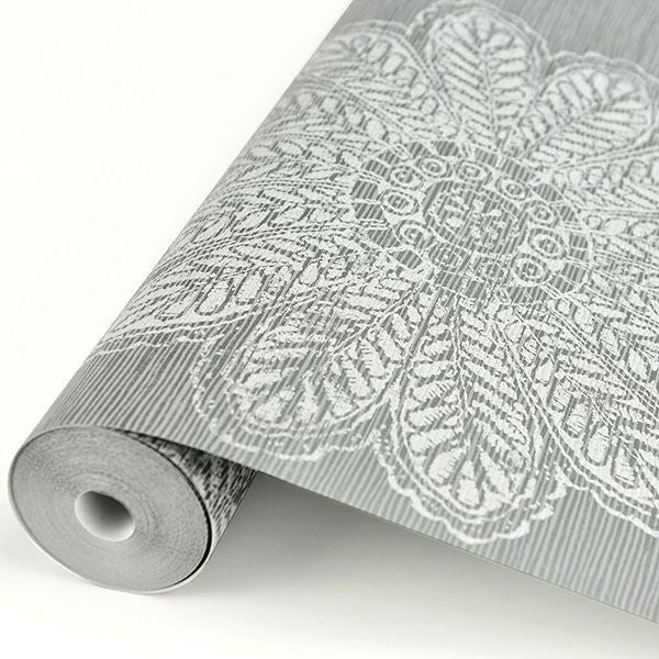 Sol Slate Medallion Wallpaper - York Wallcoverings - 2793-24746 - York Wallcoverings Wallpaper