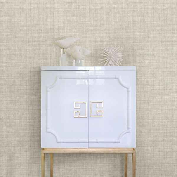 Poise Beige Linen Wallpaper - York Wallcoverings - 2793-24273 - York Wallcoverings Wallpaper