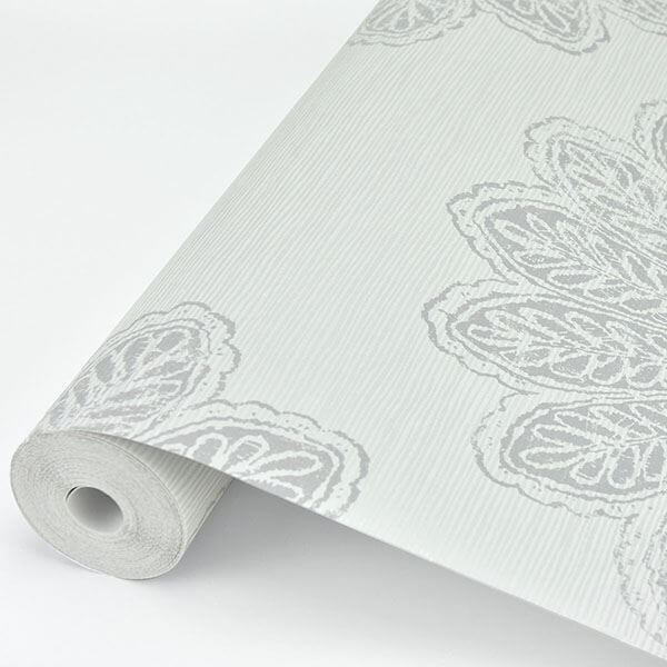 sol-light-grey-medallion-wallpaper-york-wallcoverings-2793-24747 - York Wallcoverings Papel pintado