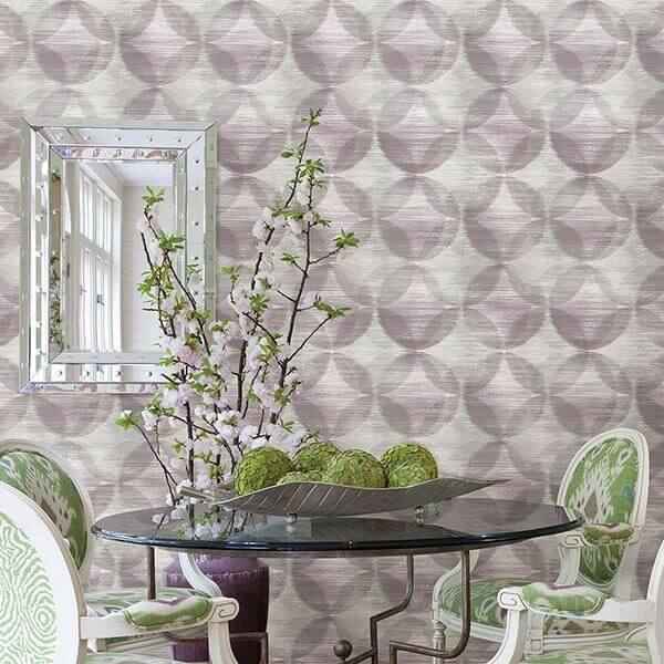 Alchemy Purple Geometric Wallpaper - York Wallcoverings - 2793-24703 - York Wallcoverings Wallpaper
