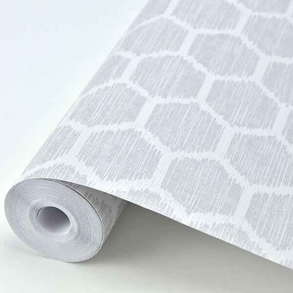 Aura Platinum Honeycomb Wallpaper - York Wallcoverings - 2793-24713 - York Wallcoverings Wallpaper