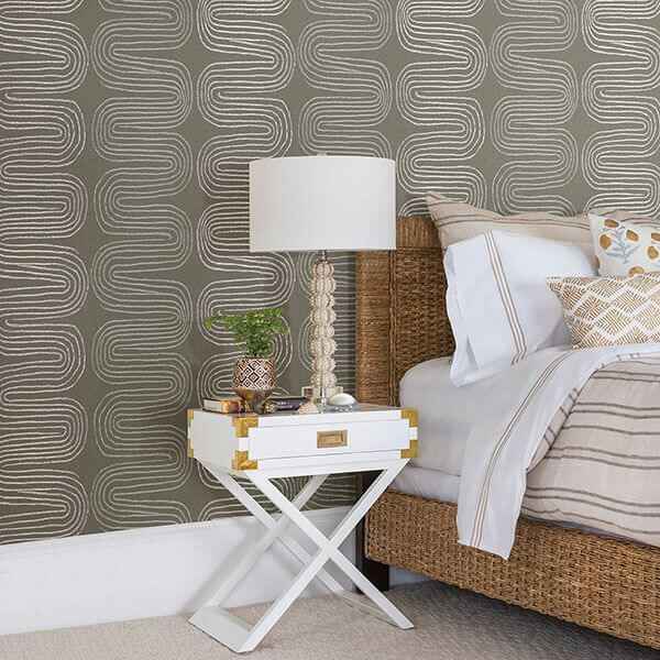 zephyr-brown-abstract-stripe-wallpaper-york-wallcoverings-2793-24740 - York Wallcoverings Papel pintado