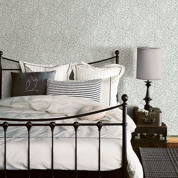 parliament-teal-owl-wallpaper-york-wallcoverings-3115-12414 - York Wallcoverings Papel pintado