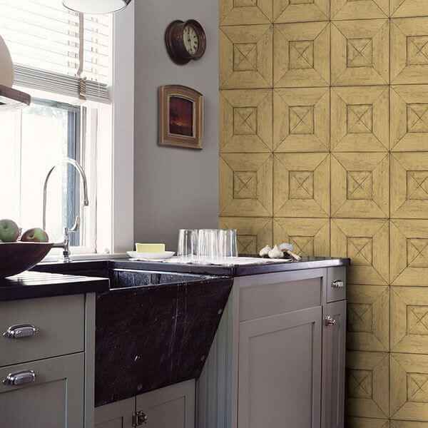 Avery Wheat Wood Wallpaper - York Wallcoverings - 3115-12456 - York Wallcoverings Wallpaper