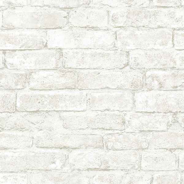 Arlington Off White Brick Wallpaper - York Wallcoverings - 3115-12481 - York Wallcoverings Wallpaper
