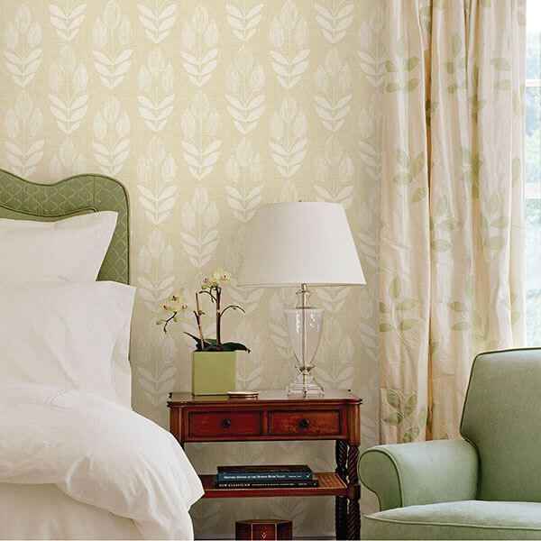 Garland Wheat Block Tulip Wallpaper - York Wallcoverings - 3115-24471 - York Wallcoverings Wallpaper