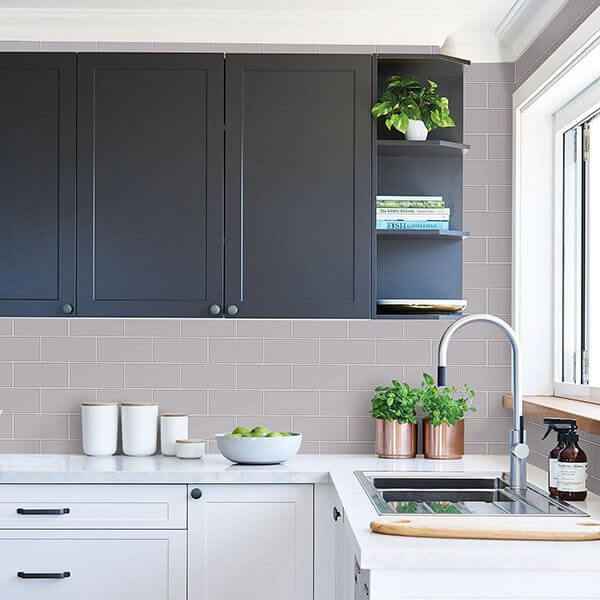 Parkway Grey Subway Tile Wallpaper - York Wallcoverings - 2766-23753 - York Wallcoverings Wallpaper