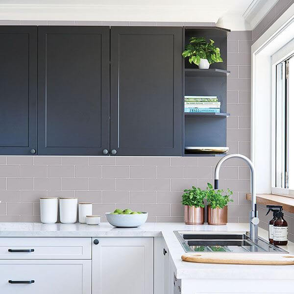 parkway-grey-subway-tile-wallpaper-york-wallcoverings-2766-23753 - York Wallcoverings Papel pintado