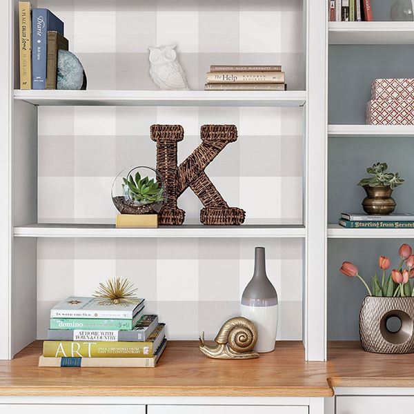farmhouse-plaid-peel-stick-wallpaper-york-wallcoverings-nus2691 - York Wallcoverings Wallpaper