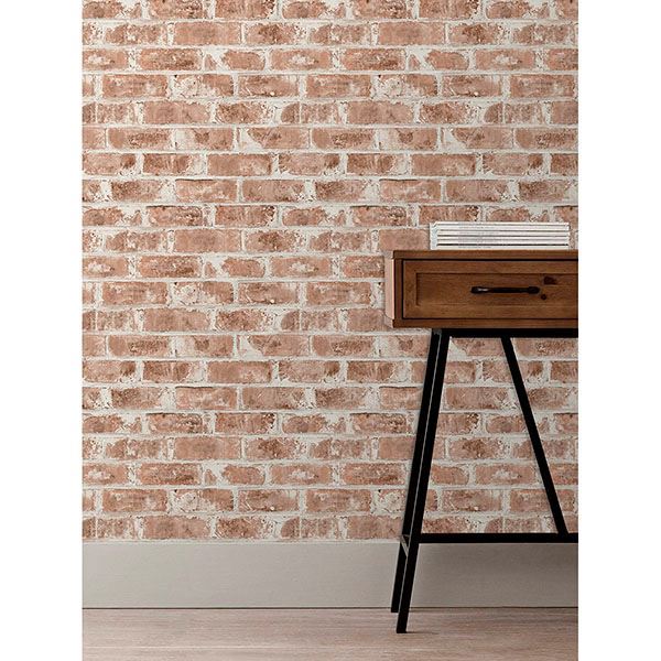 jomax-red-warehouse-brick-wallpaper-york-wallcoverings-uw24760 - York Wallcoverings Papel pintado