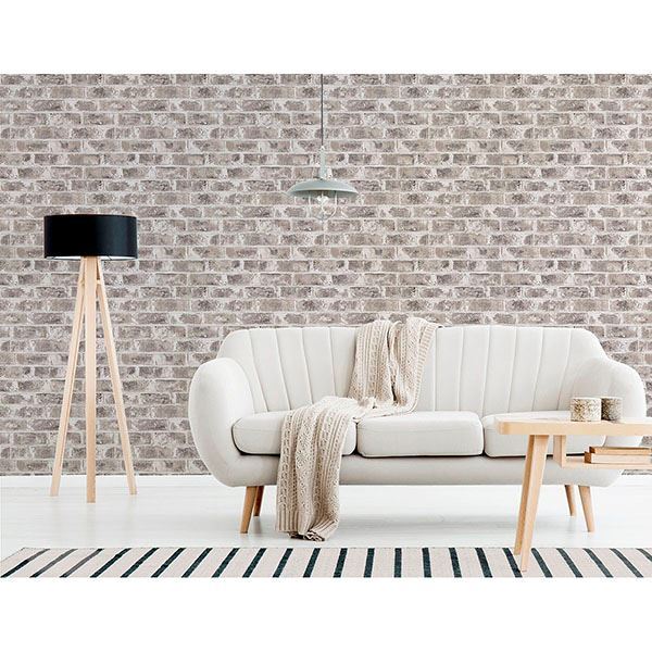 jomax-grey-warehouse-brick-wallpaper-york-wallcoverings-uw24761 - York Wallcoverings Papel pintado