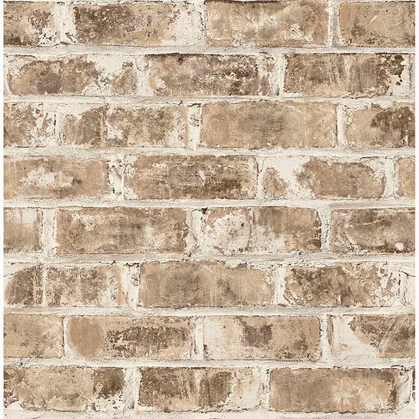 jomax-neutral-warehouse-brick-wallpaper-york-wallcoverings-uw24762 - York Wallpaper Wallpaper