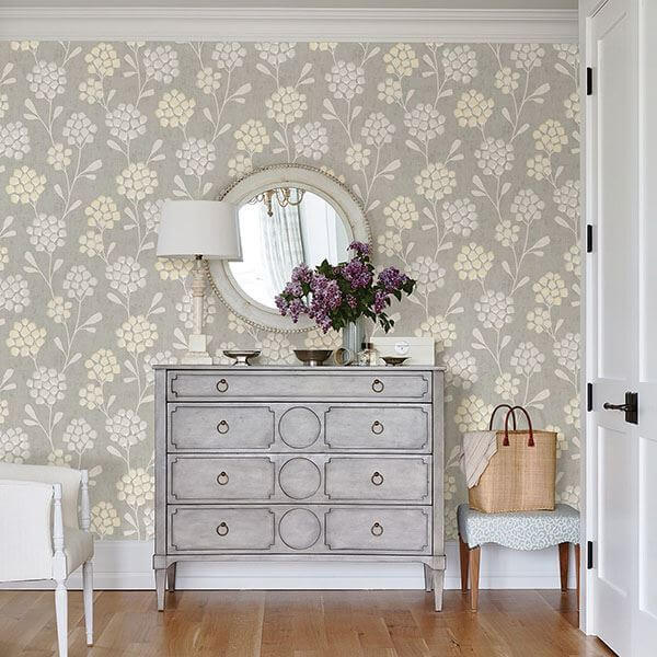 scandi-flora-citrine-wallpaper-by-sarah-richardson-york-wallcoverings-2785-24863 - York Wallcoverings Wallpaper