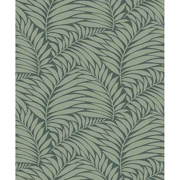 Myfair Olive Leaf Wallpaper - York Wallcoverings - 2825-6378