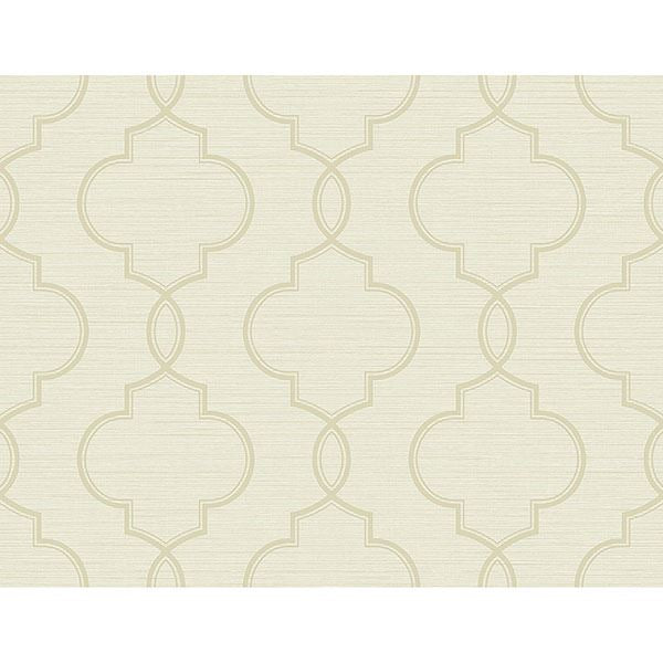 malo-cream-sisal-ogee-wallpaper-york-wallcoverings-2765-bw40505 - York Wallpaper Wallpaper