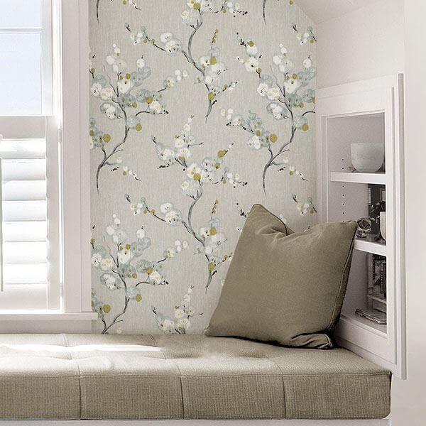 yellow-mirei-peel-stick-wallpaper-york-wallcoverings-nu2679 - York Wallcoverings Wallpaper
