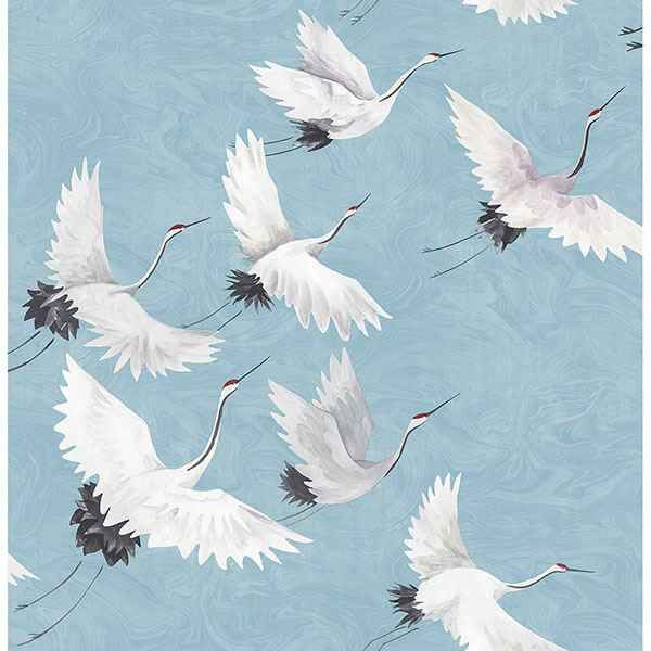 Blue Halcyon Peel Stick Wallpaper - York Wallcoverings - NU2680