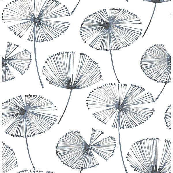 blue-aya-peel-stick-wallpaper-york-wallcoverings-nu2683 - York Wallcoverings Wallpaper