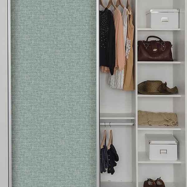 Aqua Poplin Texture Peel Stick Wallpaper - York Wallcoverings - NU2919 - York Wallcoverings Wallpaper