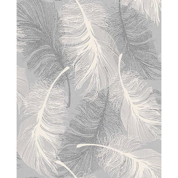 journey-grey-feather-wallpaper-york-wallcoverings-m0923 - York Wallcoverings Wallpaper