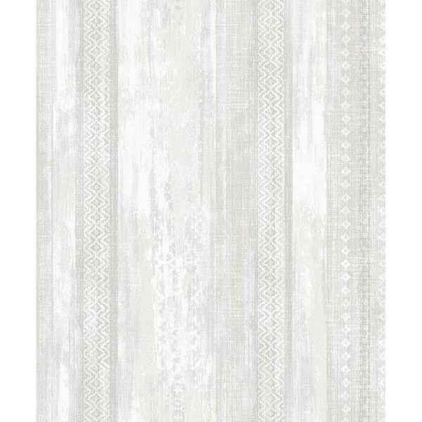 Blair Dove Ikat Stripe Wallpaper - York Wallcoverings - 2810-SH01081 - York Wallcoverings Wallpaper