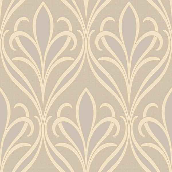 Vivian Grey Nouveau Damask Wallpaper - York Wallcoverings - 2810-XSS0506 - York Wallcoverings Wallpaper